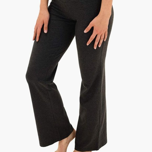 Spalding Pants - NWT Spalding Women's Activewear High Waisted Bootleg Yoga Pant heater gray SMALL